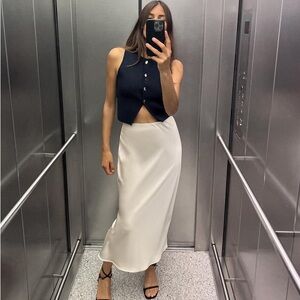 Zara silk skirt